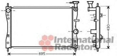 VAN WEZEL 32002172 -  Радиатор, охлаждение двигателя